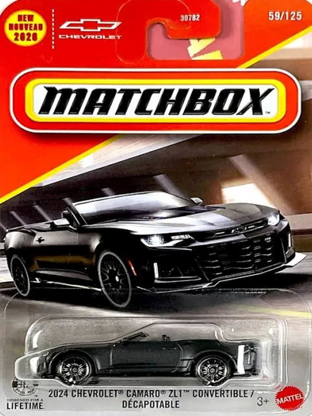 Matchbox 2024 Chevrolet Camaro ZL1 Convertible BLACK